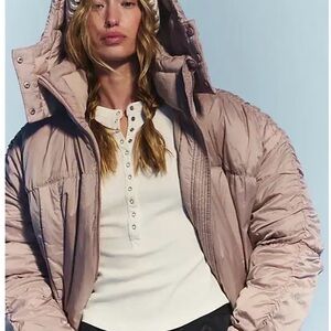 Free People Movement Like a Dream Puffer in Mauve Winter Jacket Sz M